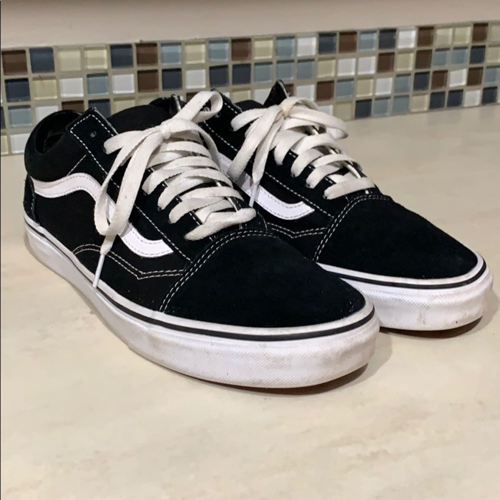 Vans Old Skool Canvas Black Sneakers size 9.5